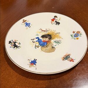 Little Boy Blue Nursery Rhyme China Plate